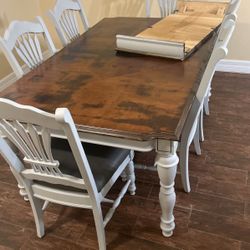 6 Chair Dining Table With Leaf