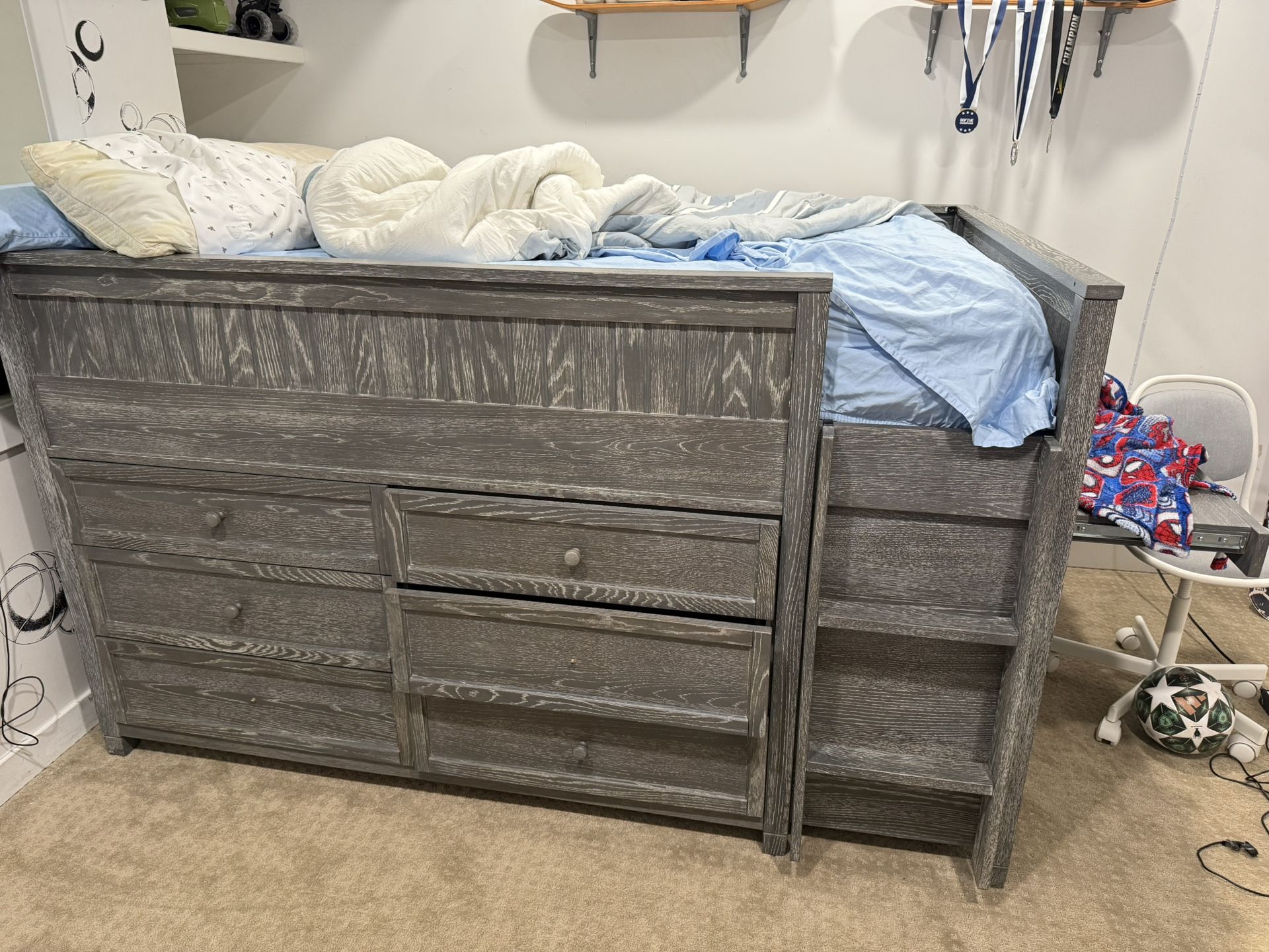 Pottery barn Kids Beadboard Loft Bed
