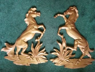 Rearing Stallions Hanging Wall Art