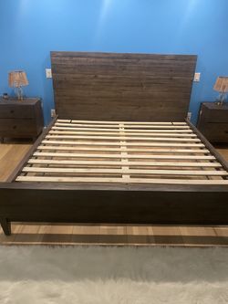 Wood KING Bed Frame 