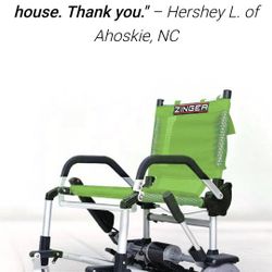 Brand New ZINGER chair, Lightweight, Do Not Need A Van