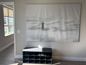 Wall Art, Canvas, Clouds, Neutral 78 x 55