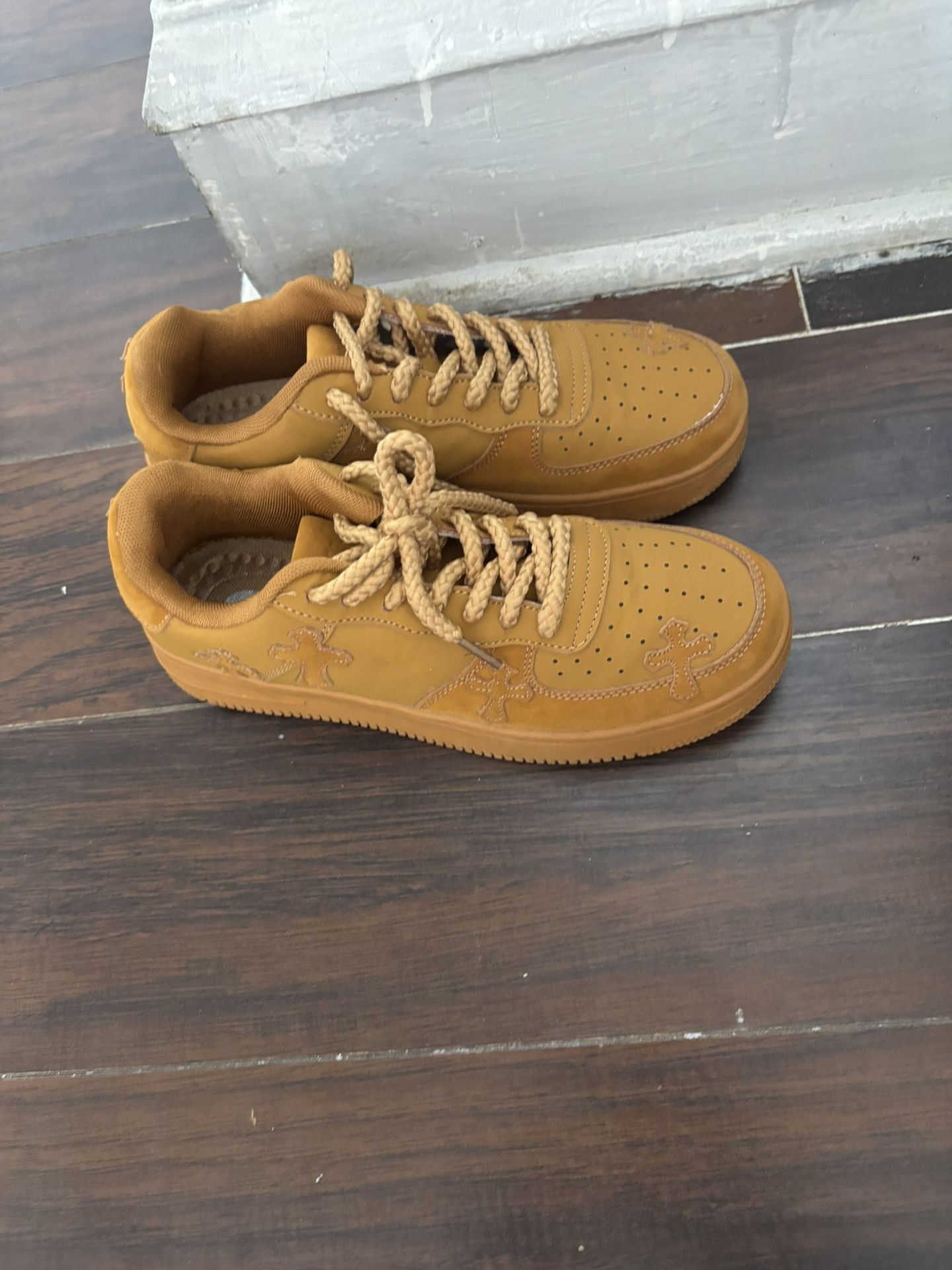 Wheat Casual Sneakers Women Retro Platform Sneaker