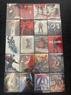 Marvel Steelbooks 4k/blu Rays 