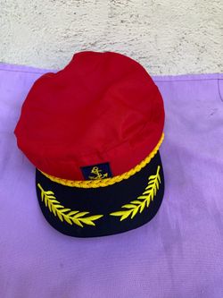 Red Nautical Captain Hat Halloween Costume