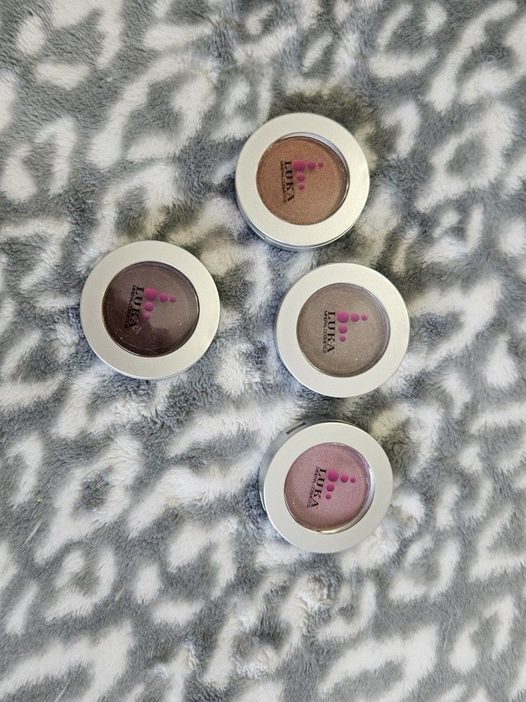 Luka Mineral Cosmetics Mineral Eye Shadow New Lot Of 4 Shades
