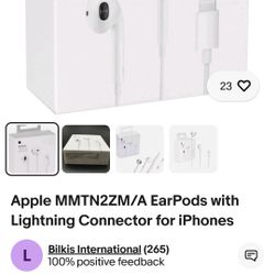 Apple  Earpods  Lighting  Connector