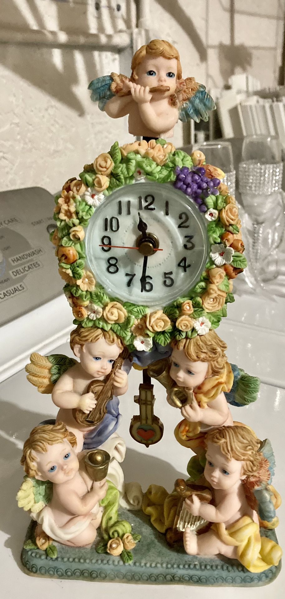 ESTATE SALE Tower With Ángels And Clock ⏰