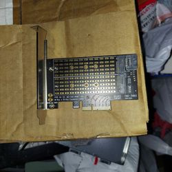 Dual M2 PCIe Adapter For Full Size PC