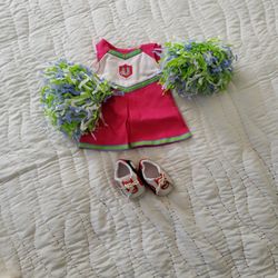 American Girl Doll Cheerleader Set With Pompano Poms