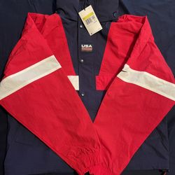 Brand New Nike Swoosh Stripe Jacket USA Mens Small