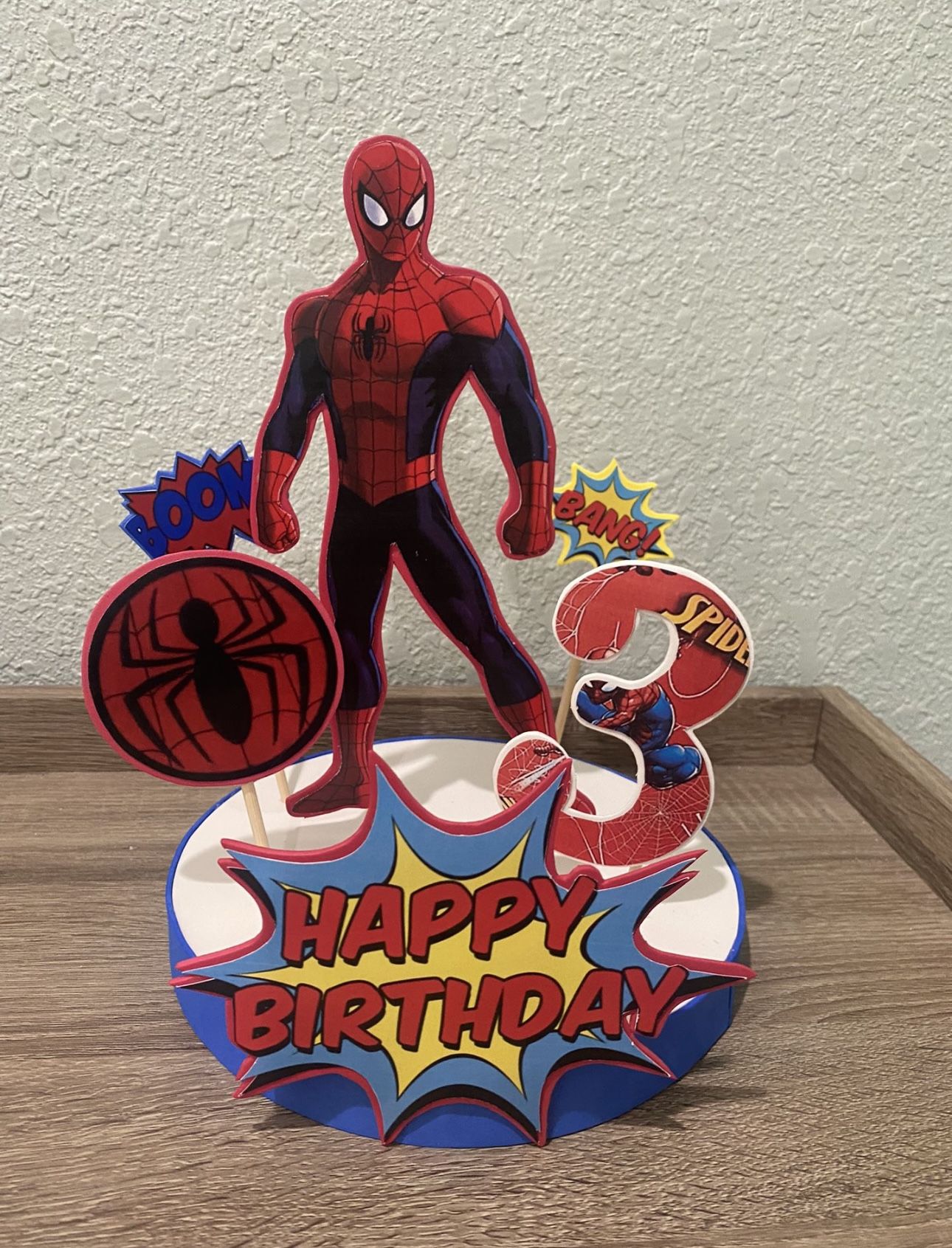 Spiderman Birthday Centerpieces 