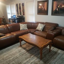 Leather Sectional Couch