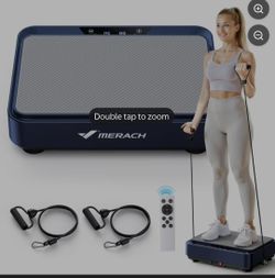 MERACH Vibration Plate Exercise Machine Mini for Lymphatic Drainage Whole Body Shaker Weight Loss for Women Men Seniors