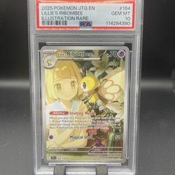 Pokemon Lillie’s Ribombee Illustration Rare PSA10