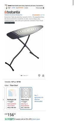 Brabantia Ironing Board Size D Titan Oval “Burro de Planchar”