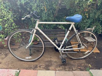 Vintage Road Bike White Frame