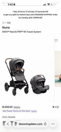 Nuna stroller and car seat