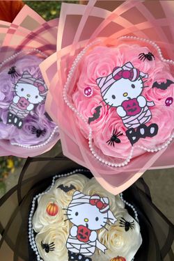 Hello Kitty Themed Bouquet for Halloween