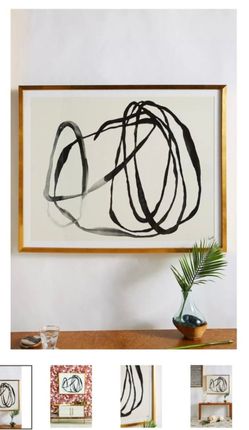 Anthropologie Motion Lines Wall Art - Good!