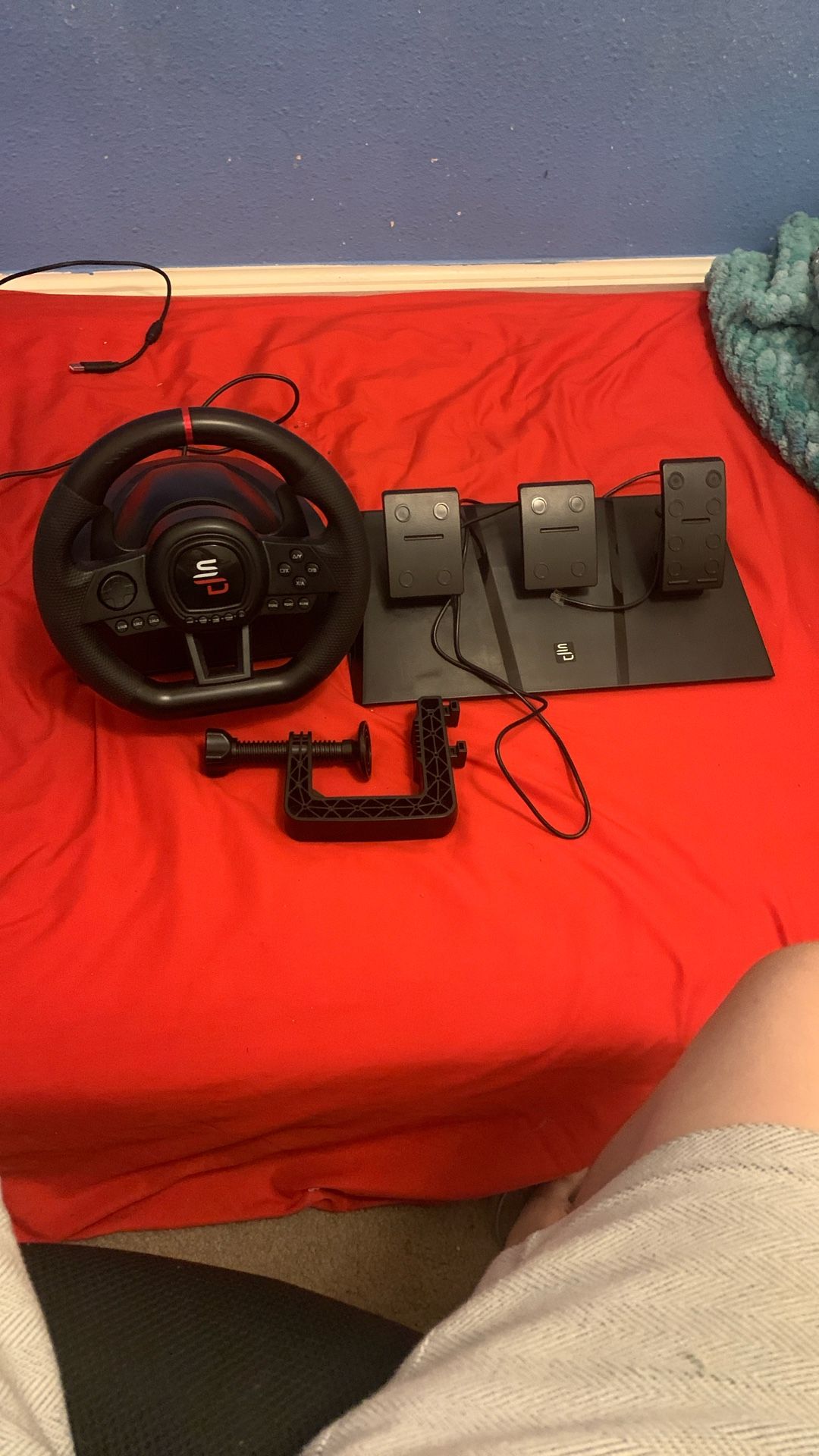 Sim Racing Wheel And Paddles