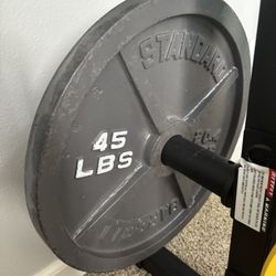 2" Cast Iron 45LB Standard Gym Plates - Pair