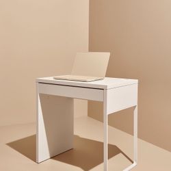 Custom White Desk with Drawers + charging nook - Brand New Modern