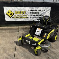Ryobi 80v 42” Zero Turn Riding Mower