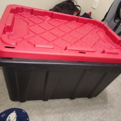 Two Heavy Duty Storage/Moving Totes 