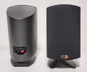 KLIPSCH PROMEDIA 2.1THX Pair SATELLITE SPEAKERS w/ STAND (No Controller)
