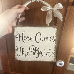 Wood Flower Girl Basket