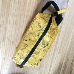 Innisfree Tweety Bird Makeup Travel Bag Stationary Case Lightweight