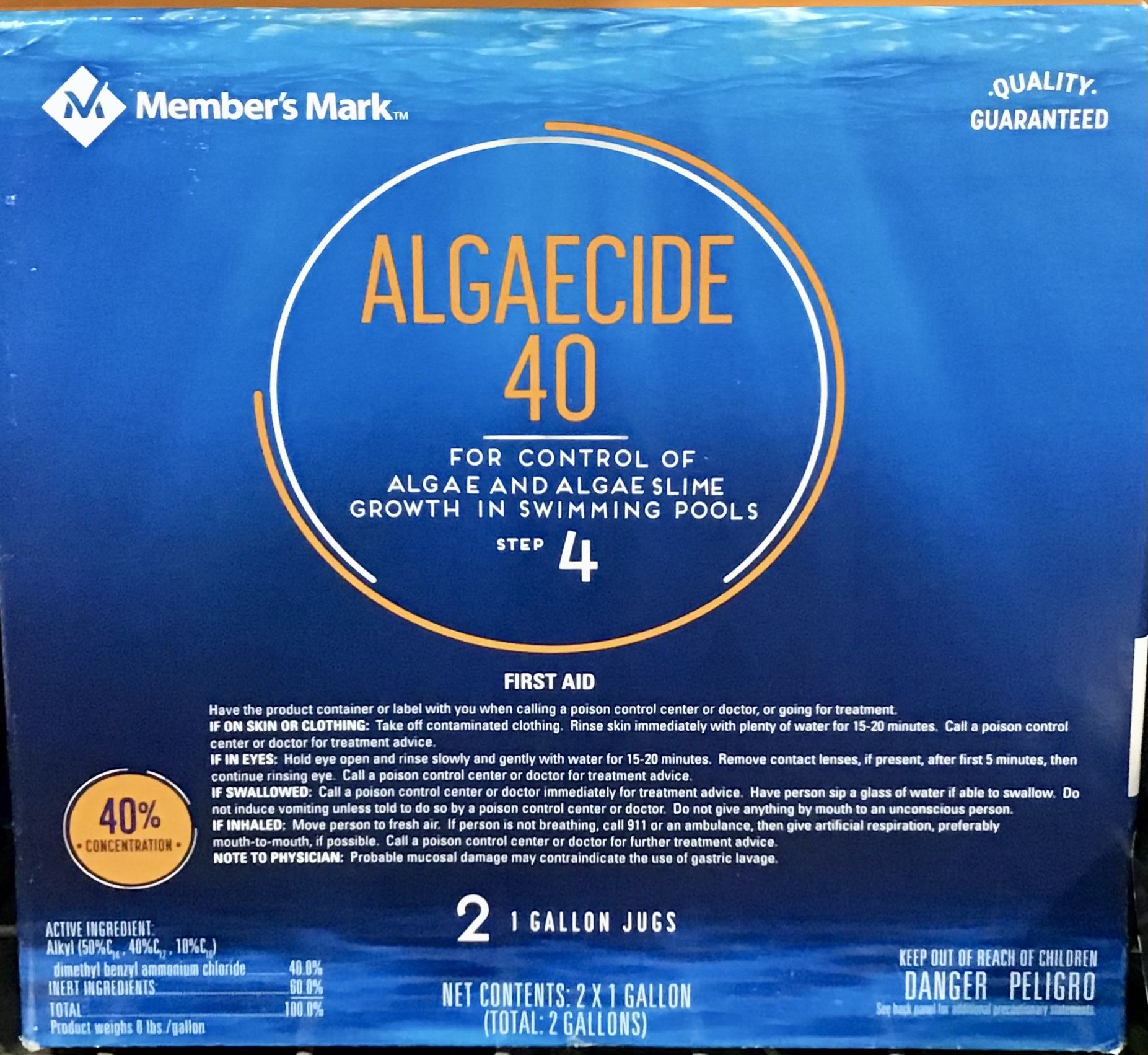 Algaecide 40 Pool Cleaner
