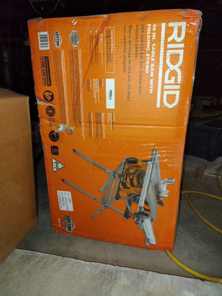 Rigid Table Saw W/Stand