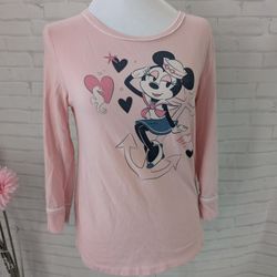 Disney Minnie Pajama Top Size S Women's 