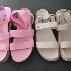 Steve Madden Girls Sandals (Size 3)
