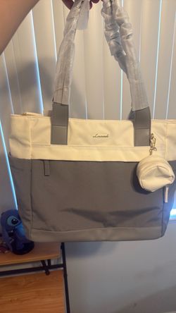 Lavie Two-Tone Tote Bag with Pouch