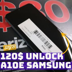 A10E 120$ Network Unlock Ready