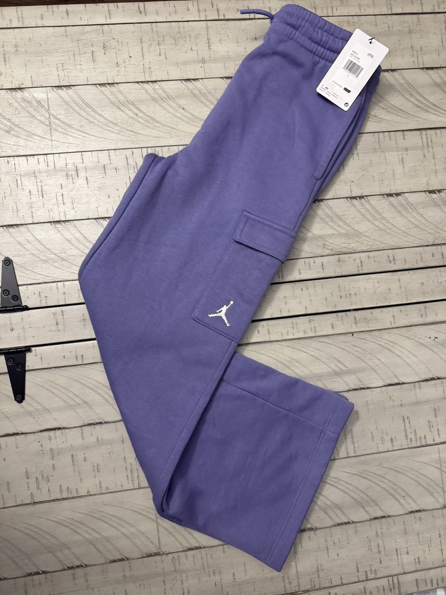 GIRLS JORDAN BROOKLYN FLEECE CARGO PANT 'DUSTY AMETHYST'