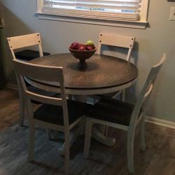 Kitchen table with four chairs 