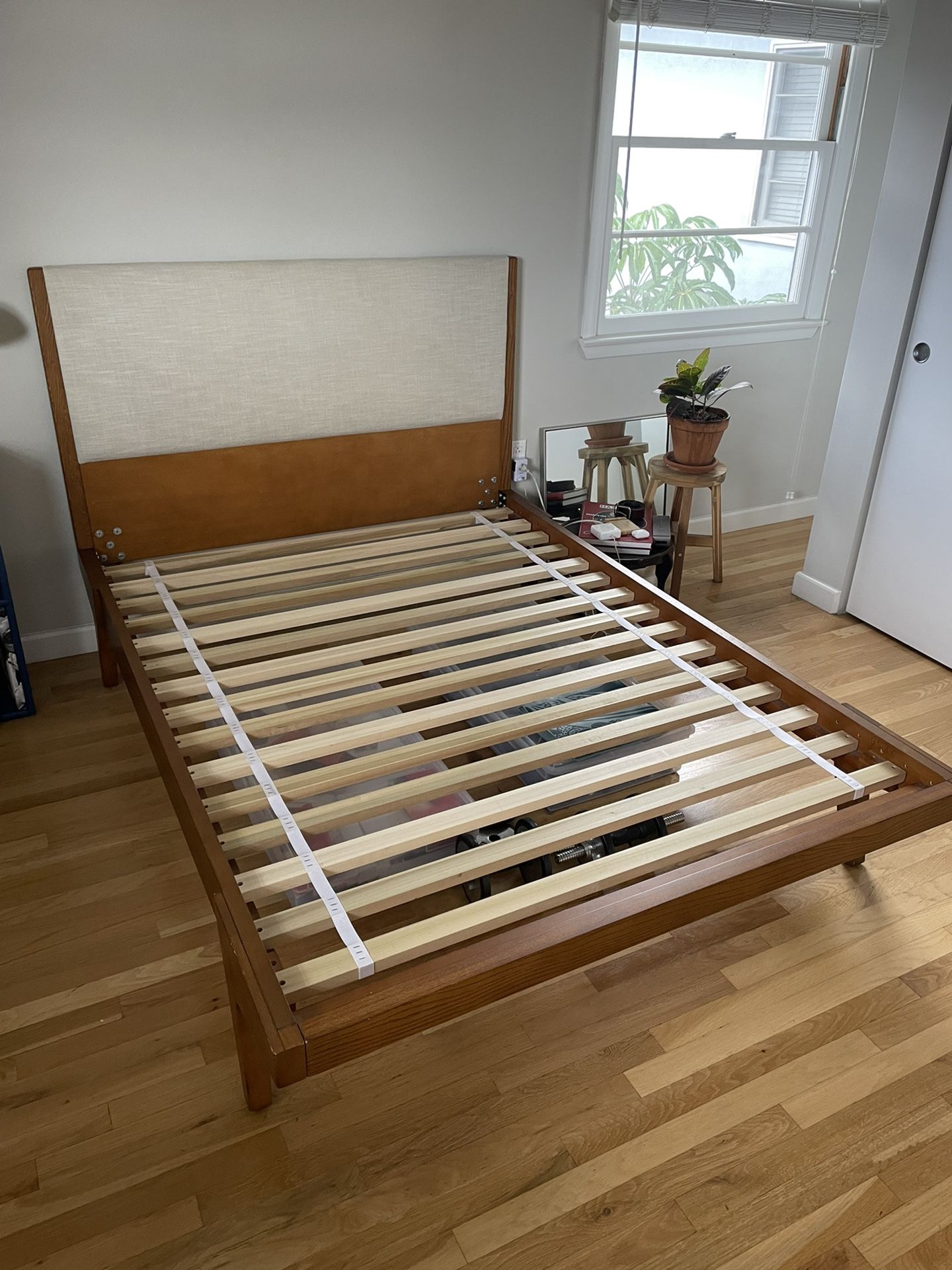 Gorgeous MCM Bed Frame + Mattress for Sale in Playa Del Rey, CA - OfferUp