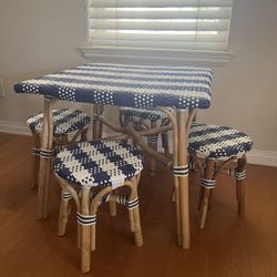 Tommy Hilfiger French Riviera Bistro Child s Children s Table and Chairs stools for Sale in Santa Clarita CA OfferUp