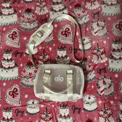 Alo White Mesh Mini Duffle Bag $100 **READ DESCRIPTION**