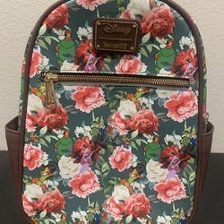 Loungefly Disney Robin Hood Characters Floral Mini Small Backpack RARE!