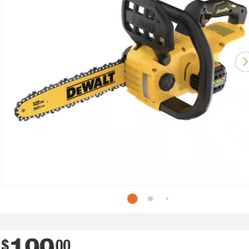 DEWALT 20V MAX 12 in. Cordless Battery Powered Chainsaw (Tool Only