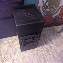 12 Inch Square Kicker Massive Bass With Extioc Xbass Custom Box  Hard Fiber Glass 