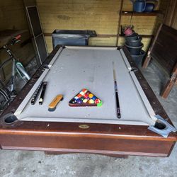 Pool Table – Full Size with Accessories – Easy Repair Needed