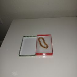 Avalaya Pale Brown Glass Flex Bracelet - 18cm Length