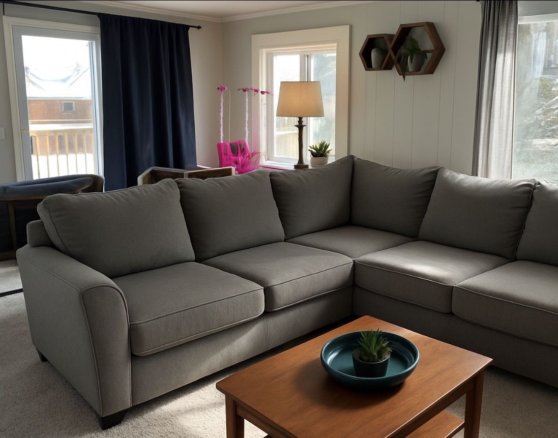 DELIVERY π NO DEPOSIT L Shaped Sectional Couch
