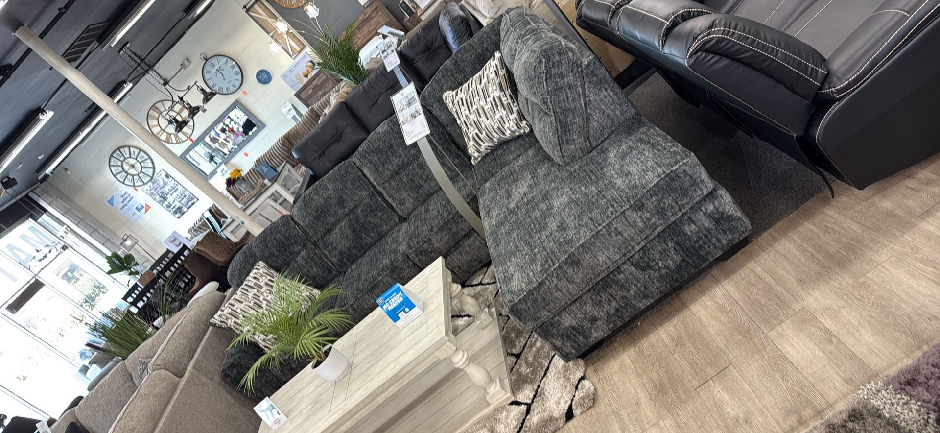 2Pc Grey Sectional - Available In Ivory
